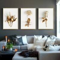Decoration Home Wall Painting White And Gold Color